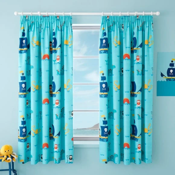 1000185016_alt01.jpg Cosatto Sea Monsters Pencil Pleat Curtains Cotton, Patterned -Eve Home And Furniture Shop 1000185016 alt01