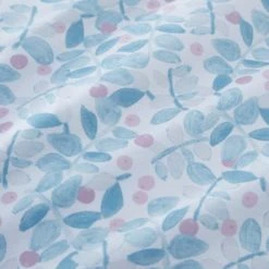 Dunelm Naive Floral Blue 100% Cotton Reversible Duvet Cover and Pillowcase Set Printed, Duvet Cover Sets -Eve Home And Furniture Shop 1000186786 alt05