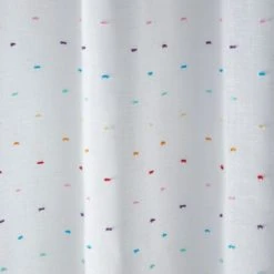 Dunelm Clipped Multicoloured Voile Voile Panels, Spotted, Polyester 7 Dunelm Clipped Multicoloured Voile Voile Panels, Spotted, Polyester -Eve Home And Furniture Shop 1000186788 alt02