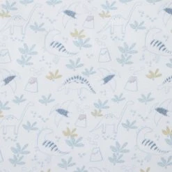 Dunelm Doodle Dino Blue 100% Cotton Reversible Cot Bed / Toddler Duvet Cover and Pillowcase Set Dinosaur, Duvet Cover Sets, Animals -Eve Home And Furniture Shop 1000186791 alt05