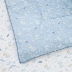 Dunelm Coverless Doodle Dino Blue 100% Cotton 4 Tog Cot Bed / Toddler Quilt Kids Quilts, Animals -Eve Home And Furniture Shop 1000186792 alt01