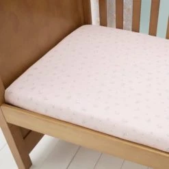 Dunelm Set of 2 Ditsy Bunny Pink 100% Cotton Fitted Sheets 15cm, Arts & Crafts, Light Pink -Eve Home And Furniture Shop 1000186795 alt01