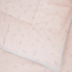 Dunelm Coverless Ditsy Bunny Pink 100% Cotton 4 Tog Cot Bed / Toddler Quilt Animals, Kids Quilts -Eve Home And Furniture Shop 1000186797 alt02