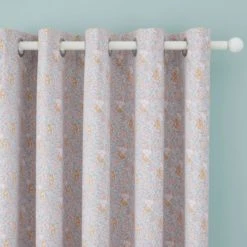 Dunelm Ditsy Bunny Pink Blackout Eyelet Curtains Cotton, Printed, Light Pink -Eve Home And Furniture Shop 1000186798 alt01