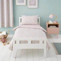 Dunelm Ditsy Bunny Pink Blackout Eyelet Curtains Cotton, Printed, Light Pink -Eve Home And Furniture Shop 1000186798 alt04