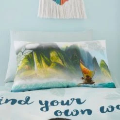 Disney Moana 100% Cotton Reversible Duvet Cover and Pillowcase Set Duvet Cover Sets, MultiColoured, Patterned -Eve Home And Furniture Shop 1000186808 alt05