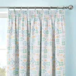 Disney Moana Blackout Pencil Pleat Curtains Cotton, MultiColoured, Patterned -Eve Home And Furniture Shop 1000186810 alt01