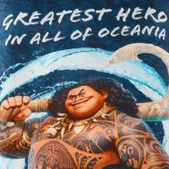 Disney Moana Maui 100% Cotton Reversible Duvet Cover and Pillowcase Set Patterned, Duvet Cover Sets, MultiColoured -Eve Home And Furniture Shop 1000186811 alt04