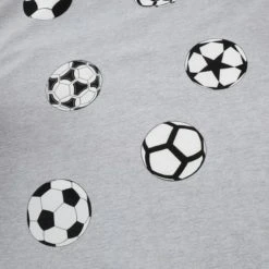 Dunelm Football Grey and White Reversible Duvet Cover and Pillowcase Set Polycotton, Patterned, Duvet Cover Sets -Eve Home And Furniture Shop 1000186816 alt06