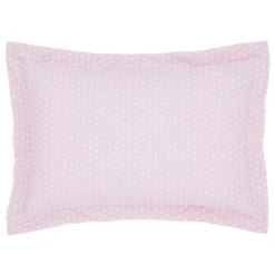 Dunelm Fluffy Friends Pink Polka Dot Oxford Pillowcase Spotted, Pillowcases, Polycotton