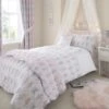 Dunelm Fairies Pink Duvet Cover and Pillowcase Set Polycotton, Duvet Cover Sets