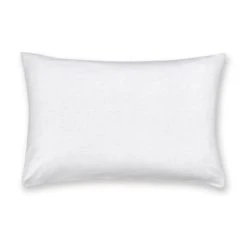 Dunelm Jersey White 100% Cotton Cot Bed / Toddler Pillowcase Pillowcases, Plain