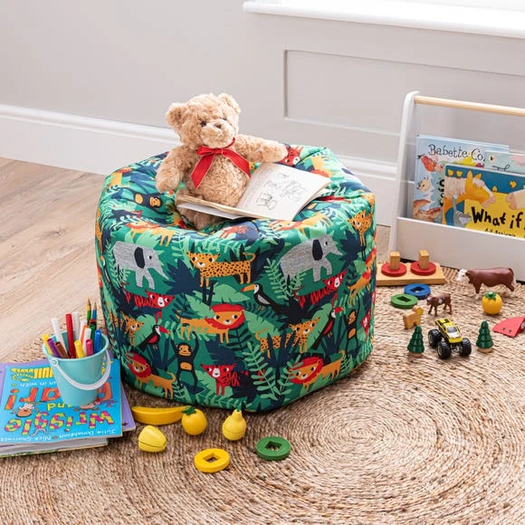 30276093.jpg Dunelm Kids Jungle Friends Bean Bag Cotton, Boho, Patterned -Eve Home And Furniture Shop 30276093
