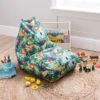 Dunelm Kids Jungle Friends Relaxer Bean Bag Beanbags, Cotton, Patterned