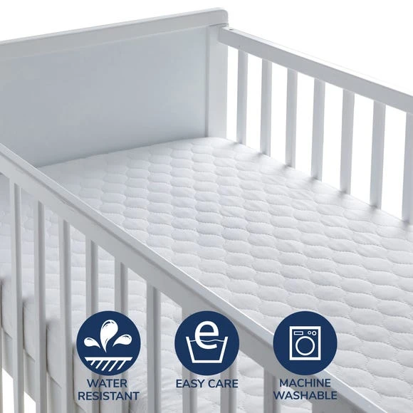Dunelm Teflon Children's Mattress Protector Water Resistant, Mattress Protectors, White 1 Dunelm Teflon Children's Mattress Protector Water Resistant, Mattress Protectors, White
