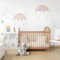 Dunelm Over the Rainbow Wall Sticker Plastic, Canvases Prints and Wall Art, Rainbows & Brights