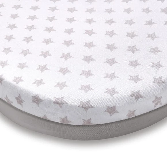 Dunelm Pack of 2 Grey Star Jersey 100% Cotton Moses Basket Fitted Sheets Patterned 1 Dunelm Pack of 2 Grey Star Jersey 100% Cotton Moses Basket Fitted Sheets Patterned