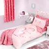 Dunelm Unicorn Duvet Cover and Pillowcase Set Animals, Blush (Pink), Duvet Cover Sets
