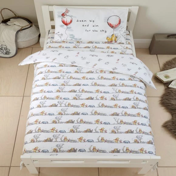 Disney Winnie the Pooh Cot Bed Duvet Cover and Pillowcase Set Duvet Cover Sets, Cotton, Character 1 Disney Winnie the Pooh Cot Bed Duvet Cover and Pillowcase Set Duvet Cover Sets, Cotton, Character