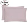 Dunelm Pack of 2 Kids Non Iron Plain Dye Pink Pillowcases Polycotton