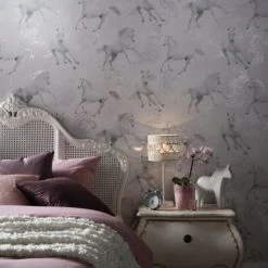 Arthouse Camarillo Grey Wallpaper Paper, Kids