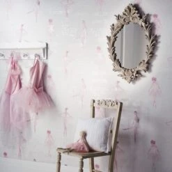 Arthouse Pirouette Pink Wallpaper Paper, Kids