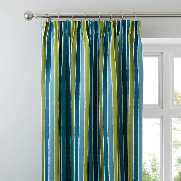Catherine Lansfield Dino Pencil Pleat Curtains Polyester, Patterned 1 Catherine Lansfield Dino Pencil Pleat Curtains Polyester, Patterned