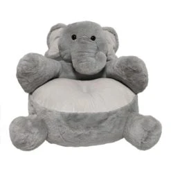Dunelm Elephant Sitting Plush Beanbags, Polyester
