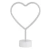 Dunelm Neon Pink Heart LED Lamp Table Lamps