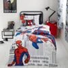 Disney Marvel Spider-Man Duvet Cover and Pillowcase Set Patterned, White, Polycotton