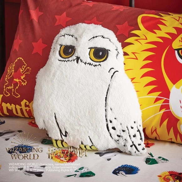 Harry Potter Hogwarts Hedwig Faux Fur Cushion Kids Cushion 1 Harry Potter Hogwarts Hedwig Faux Fur Cushion Kids Cushion