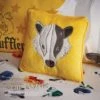 Harry Potter Hufflepuff Cushion Embroidered, Polyester, Kids Cushion