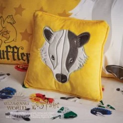 Harry Potter Hufflepuff Cushion Embroidered, Polyester, Kids Cushion