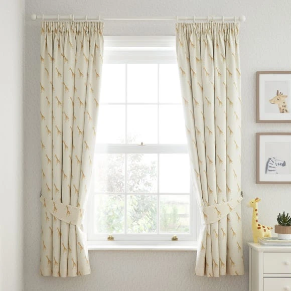 Dunelm Safari Natural 100% Cotton Blackout Pencil Pleat Curtains Boho, Printed, Little Safari 1 Dunelm Safari Natural 100% Cotton Blackout Pencil Pleat Curtains Boho, Printed, Little Safari