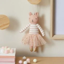 Dunelm Mini Ballerina Toy Cotton, Soft Toys, Patterned