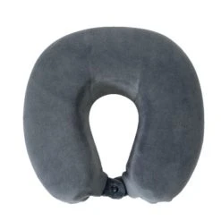 Dunelm Grey Travel Pillow Plain, Polyester, Travel Accessories