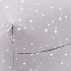 Dunelm Grey Stars Bean Cube Patterned, Beanbags, Cotton -Eve Home And Furniture Shop 30713114 alt04