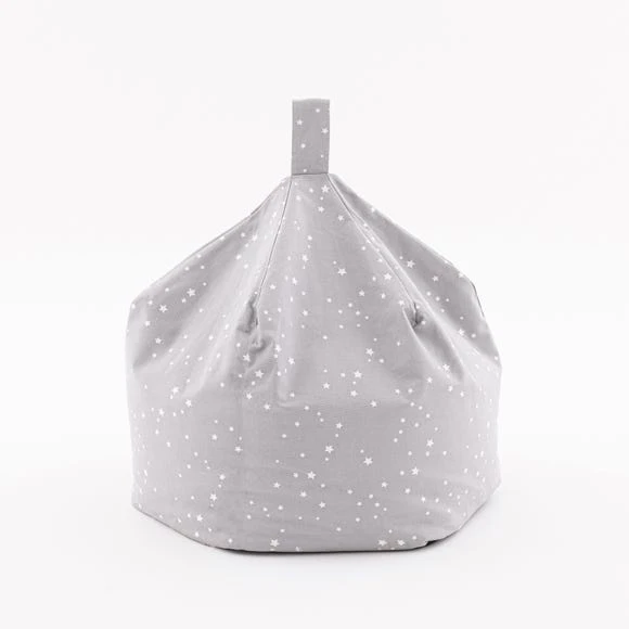 Dunelm Grey Stars Bean Bag Beanbags, Cotton, Patterned 3 Dunelm Grey Stars Bean Bag Beanbags, Cotton, Patterned - Image 3