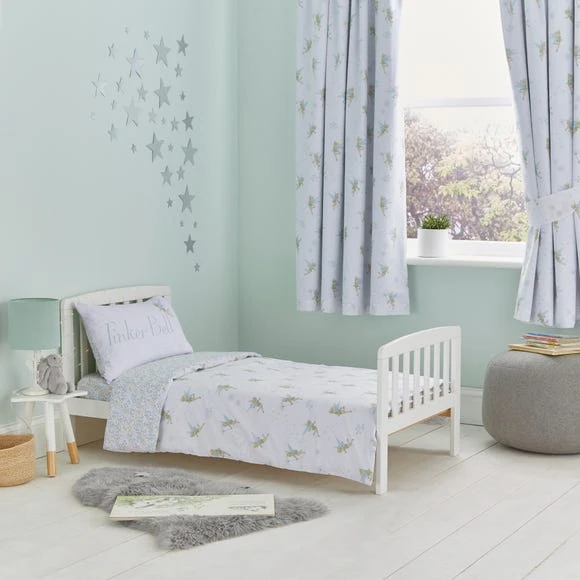 Disney Tinkerbell White Reversible 100% Cotton Cot Bed / Toddler Duvet Cover and Pillowcase Set Duvet Cover Sets, Patterned 3 Disney Tinkerbell White Reversible 100% Cotton Cot Bed / Toddler Duvet Cover and Pillowcase Set Duvet Cover Sets, Patterned - Image 3