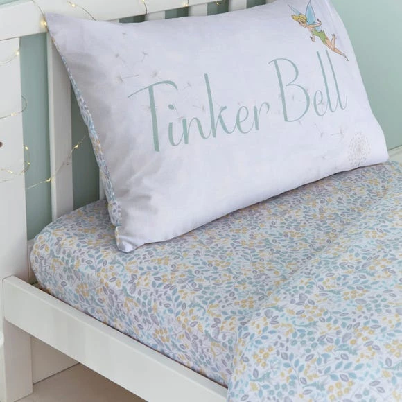 Disney Tinkerbell White Reversible 100% Cotton Cot Bed / Toddler Duvet Cover and Pillowcase Set Duvet Cover Sets, Patterned 4 Disney Tinkerbell White Reversible 100% Cotton Cot Bed / Toddler Duvet Cover and Pillowcase Set Duvet Cover Sets, Patterned - Image 4