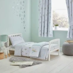 Disney Tinkerbell White Reversible 100% Cotton Cot Bed / Toddler Duvet Cover and Pillowcase Set Duvet Cover Sets, Patterned 11 Disney Tinkerbell White Reversible 100% Cotton Cot Bed / Toddler Duvet Cover and Pillowcase Set Duvet Cover Sets, Patterned -Eve Home And Furniture Shop 30715239 alt05