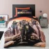 Star Wars Mandalorian 100% Cotton Duvet Cover and Pillowcase Set Reversible, MultiColoured, Patterned