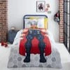Dunelm Marvel Thor Reversible Duvet Cover and Pillowcase Set Duvet Cover Sets, Polycotton, Patterned