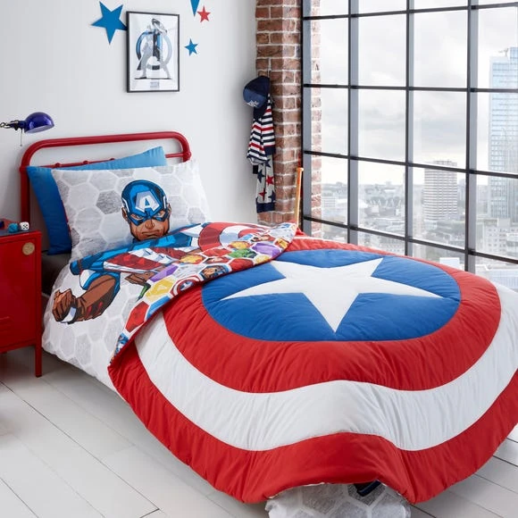 Marvel Shield Bedspread Printed, Polycotton, Bedspreads & Runners 1 Marvel Shield Bedspread Printed, Polycotton, Bedspreads & Runners
