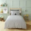 Dunelm 3D Koala Grey 100% Cotton Duvet Cover and Pillowcase Set Reversible, Patterned, Duvet Cover Sets