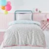 Dunelm Petit Fleur Pink 100% Cotton Duvet Cover and Pillowcase Set Reversible, Duvet Cover Sets, Floral