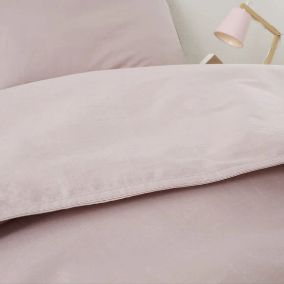 The Edited Life Dusty Pink 100% Organic Cotton Duvet Cover and Pillowcase Set Organic Cotton Dusty Pink, Duvet Cover Sets, Plain 4 The Edited Life Dusty Pink 100% Organic Cotton Duvet Cover and Pillowcase Set Organic Cotton Dusty Pink, Duvet Cover Sets, Plain - Image 4