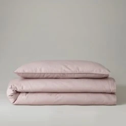 The Edited Life Dusty Pink 100% Organic Cotton Duvet Cover and Pillowcase Set Organic Cotton Dusty Pink, Duvet Cover Sets, Plain 12 The Edited Life Dusty Pink 100% Organic Cotton Duvet Cover and Pillowcase Set Organic Cotton Dusty Pink, Duvet Cover Sets, Plain -Eve Home And Furniture Shop 30715883 alt05