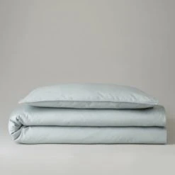 The Edited Life Blue Sage 100% Organic Cotton Duvet Cover and Pillowcase Set Natural History Museum Modern Skandi, Plain, Duvet Cover Sets -Eve Home And Furniture Shop 30715895 alt05