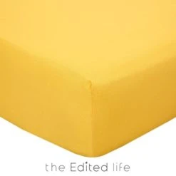 The Edited Life Pack of 2 100% Organic Cotton Fitted Sheets Plain -Eve Home And Furniture Shop 30715903